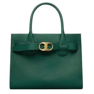 Tory Burch Gemini Link Tote in Malachite